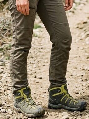 Keen Gray and Yellow Outdoor Hiking Boots Sz 10.5
